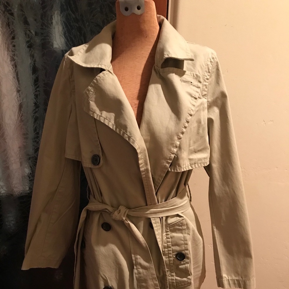 Madewell iconic abroad trench coat with belt S
